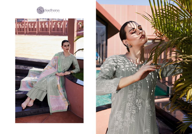 Zabin By Sadhana Heavy Work Pure Jam Cotton Salwar Suits Wholesale Market In Surat